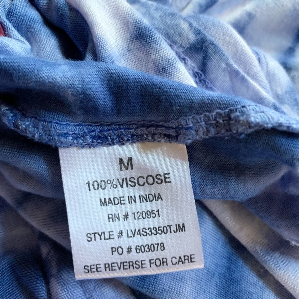 Olive & Oak Tie Dye Column Maxi‎ Skirt Blue - Picture 8 of 8